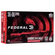Save Now FEDERAL AMMO 30-06 M1 GARAND 150gr FMJ AE 20/bx 10/cs